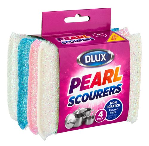 Non-Scratch Scouring Pads Pearl Scourers 24 Multi-Purpose Cleaning Non Stick Pan — image 4
