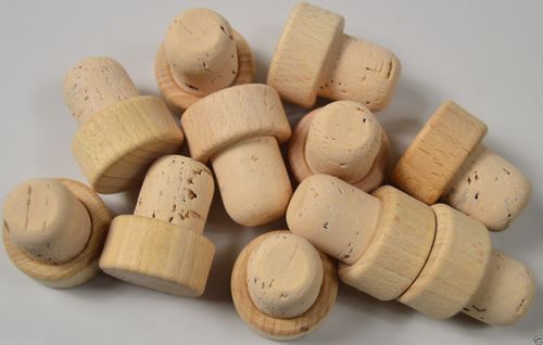 Wooden Cork Bottle T-Stoppers,Cap Seal Plug Brew High Quality, wine or home brew — image 2