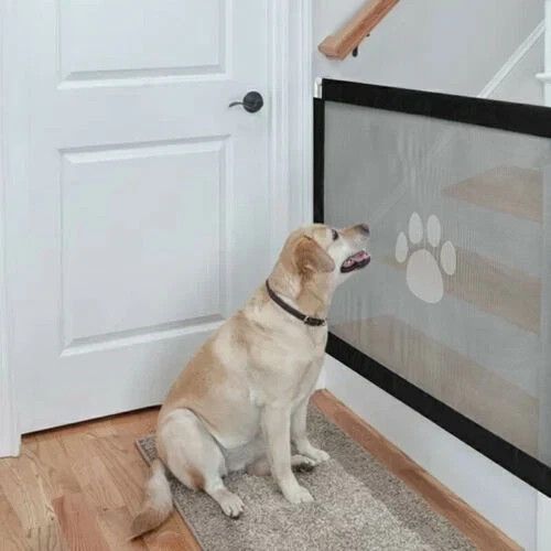 UK Pet Dog Gate Safety Guard Folding Baby Toddler Stair Gate Isolation Removable