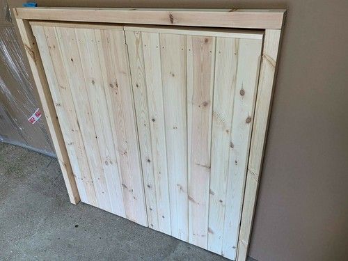 Side Hinged Hung Timber Wooden Bin Store Doors Gates - BARN DOORS