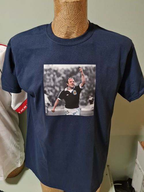 Archie Gemmill 1978 T Shirt Captain Scotland World Cup Shirt — image 4