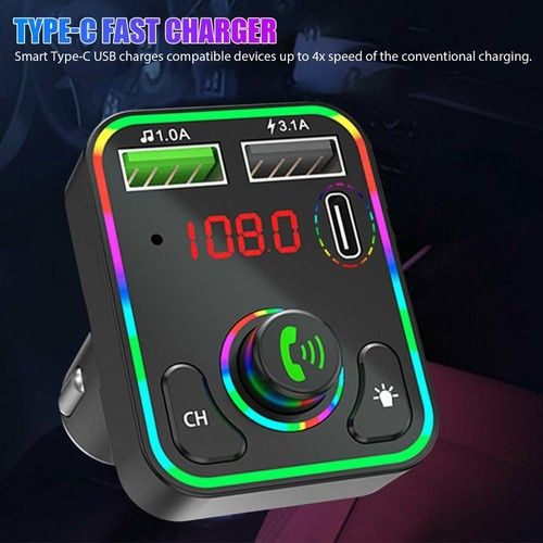 Bluetooth FM Transmitter Car Kit MP3 Player USB Charger Handsfree Adapter UK