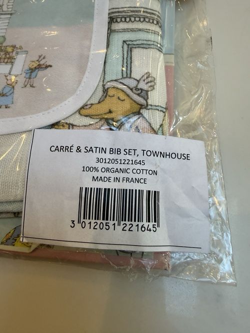 ATELIER CHOUX Harrods Cotton Townhouse Blanket, Bib and Bag Baby Gift Set - NEW  — image 17