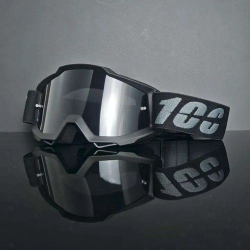 100% STRATA 2 MOTOCROSS MX GOGGLES enduro bike 100 PERCENT MIRROR / CLEAR