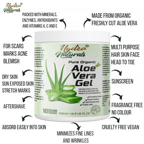 Aloe Vera Gel 100% Pure Natural Organic Multipurpose Soothing Hair & Skin Care  — image 2
