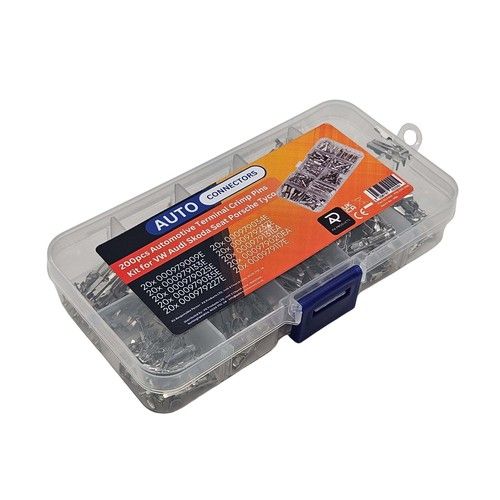 200pcs Automotive Terminal Crimp Pins Kit for VW Audi Skoda Seat Porsche Tyco