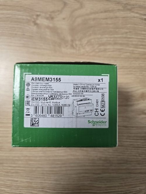 Schneider Electric Acti 9 IEM3155 63A Multi Tariff Energy Meter (A9MEM3155)