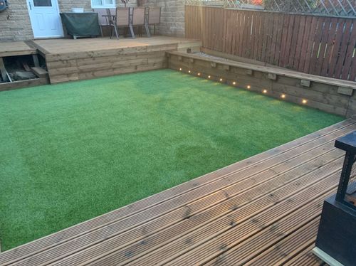 30mm Artificial Grass 1m x 1m Roll, Realistic Pet-Friendly Fake Grass Lawn Turf — image 9