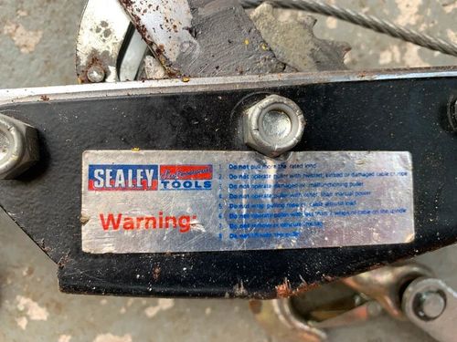 Sealey Puller UK Heavy Duty Cable Puller Hand Winch- used only a few times — image 2