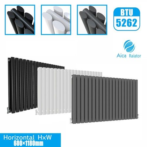 Designer Radiator Horizontal Vertical Oval Column Flat Panel Central Heating Rad