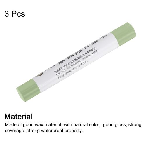Furniture Repair Crayons Wax Filler Stick 3Pcs Touch Up Pen Markers Green — image 3