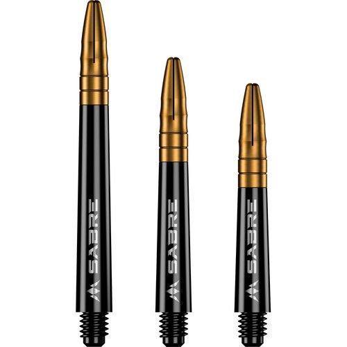 Mission | Sabre | 5 Sets (15) | Dart Stems Shafts Black Polycarbonate Alloy Tops