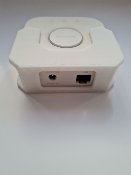 Philips Hue Light Bridge Holder White Bracket Wall Mount Screws Included — image 2