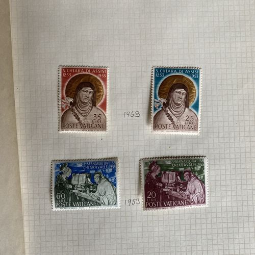 Vintage Vatican City Stamp Collection 1929–1953 | High-Value Air Mails Hinged — image 16