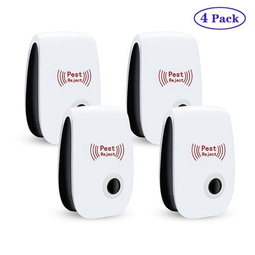 6 Pack Ultrasonic Pest Repeller UK Plug Anti Insect Bug Rat Mice Spider Mosquito