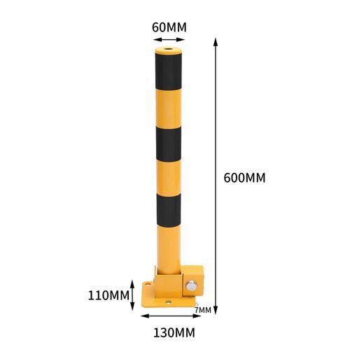 Car Parking Space Lock Bollard Yellow & Black 600mm — image 3