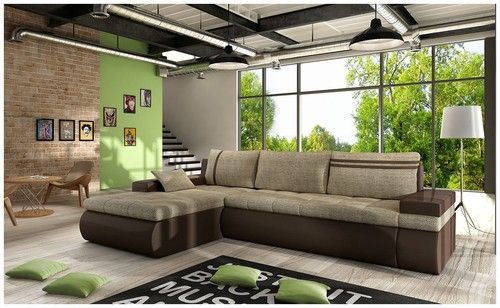 Corner Sofa Bed OSLO with Storage Container Sleep Function New