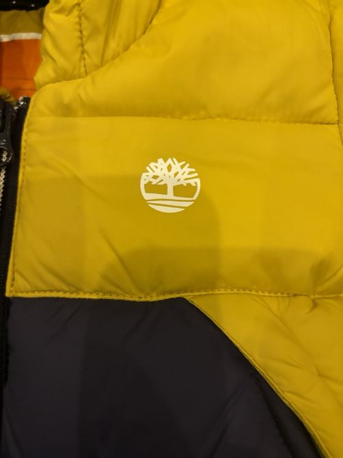 Baby Timberland Jacket 6m Navy And Mustard Yellow — image 2