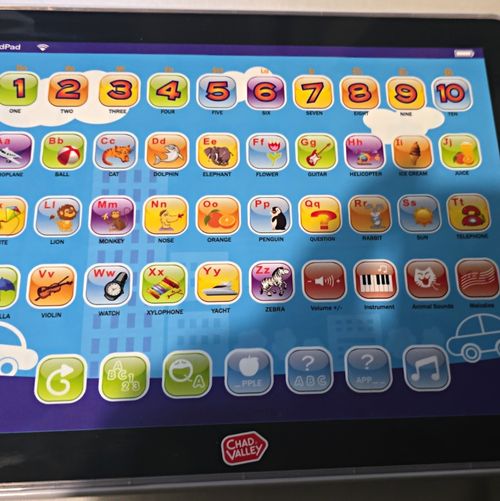 VTech Interactive Touch Tablet Alphabet & Numbers Learning Toy Age 3-4 — image 1