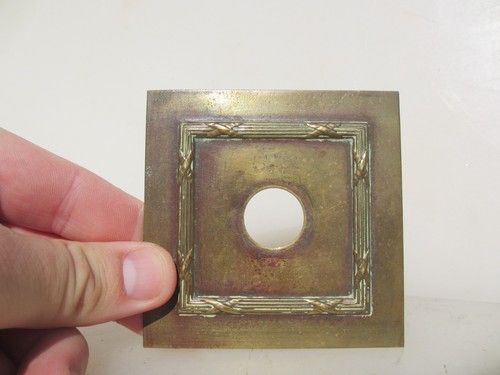Vintage Brass Light Switch Plate Old Front Face Antique Art Deco - £6each