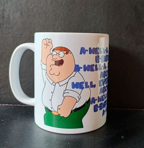 "Bird Is The Word" Family Guy TV Series Ceramic Mug. Surfin' Bird Song