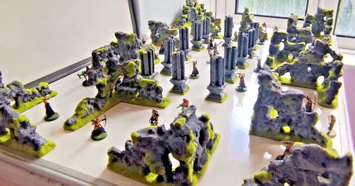 Ancient Ruined City Terrain Set 28mm Wargaming Scenery Sci-Fi D&D RPG Tabletop — image 11