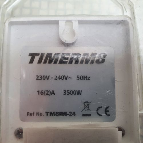 TimerM8 TM8IM-24 Immersion 7 Plug-In 24 Hour-7 Day Analogue Timer Timeswitch — image 3