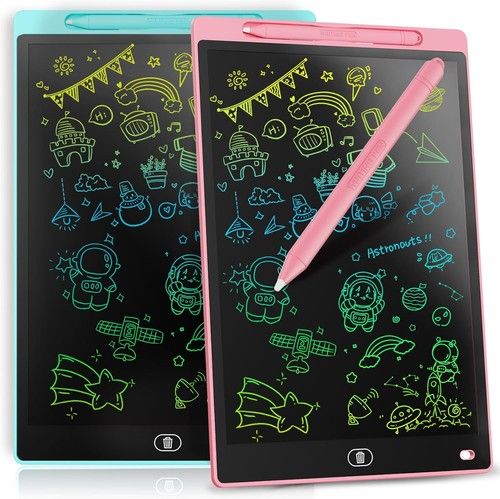 LCD Writing Tablet 8.5 Inch Kids Drawing Board 2 Pack Doodle Pad Gift