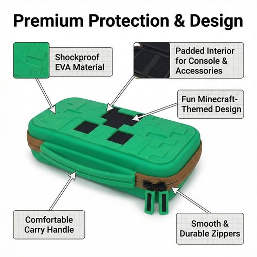 Hard Protective Protect Carry Storage Game Case For Nintendo Switch Minecraft — image 8