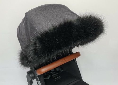 Pram Fur Hood Trim Accessories BABY Pushchair Stroller Buggy Pram Fur FAST UK 