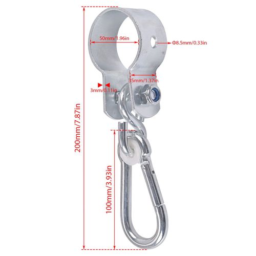 Set of 2 Round Swing hooks/Hangers Ø 50mm x35mm Carabiner Clamp Scaffolding Hook — image 13