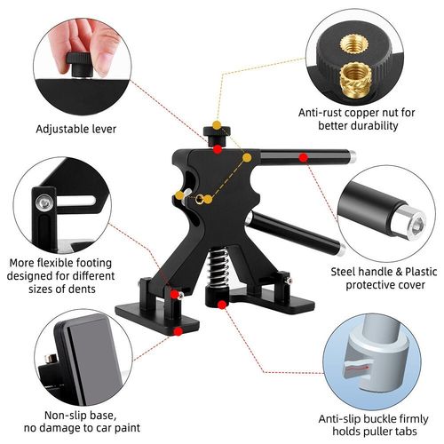 PDR Tool Car Paintless Kit Dent Puller Lifter Repair Removal Hail Glue Gun Tabs — image 10