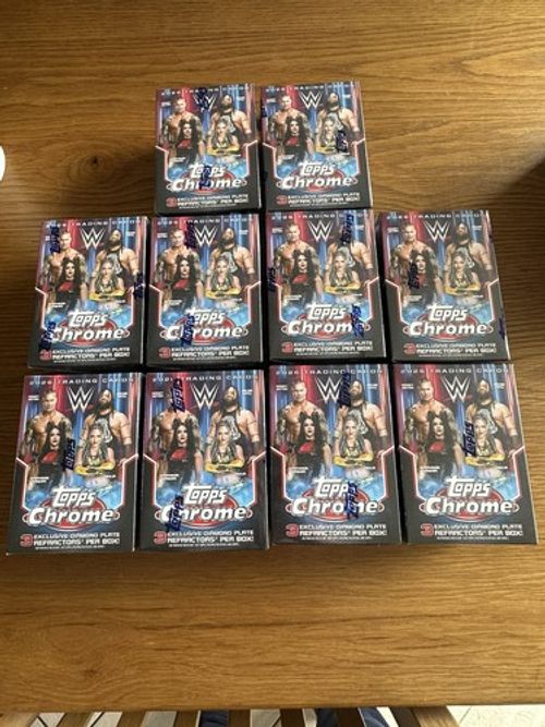10x 2026 Topps Chrome WWE Value Box – Factory Sealed