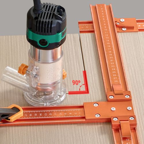 Cross-Shaped Woodworking Guide Ruler Multifunctional for DIY Hobbyists — image 6