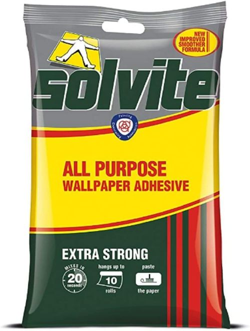 Solvite All Purpose Extra Strong Wallpaper Paste ,Easy Mix Wallpaper Glue-10roll — image 1