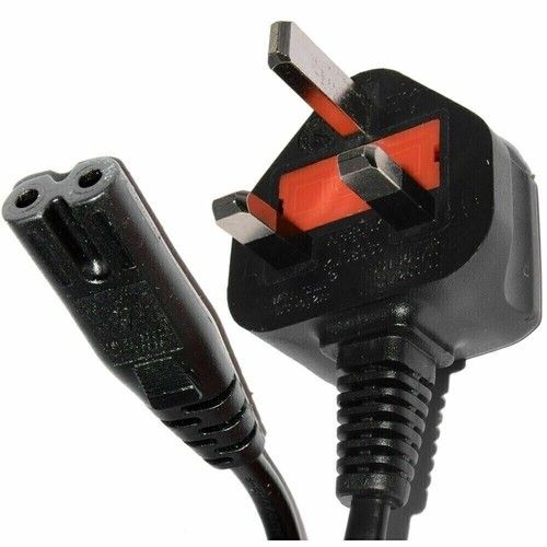 Figure of  8 Mains Power Lead IEC C7 Cable PS5 PS4 PS3 XBOX ONE SLIM 5Amp New