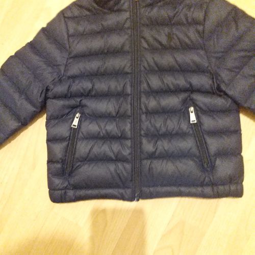 POLO Ralph Lauren infants down puffer hooded jacket navy blue age 3 years — image 2