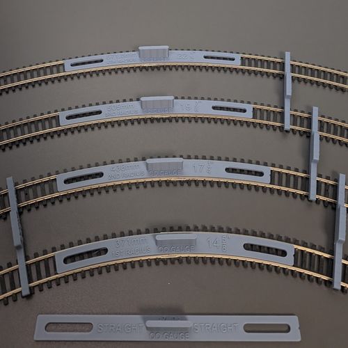 OO Gauge Track Laying Radius Templates & 67mm Spacers Kit – radius 3 – 6 — image 3
