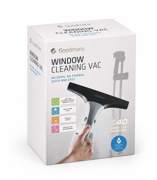 GOODMANS CORDLESS WINDOW VAC - LIKE KARCHER