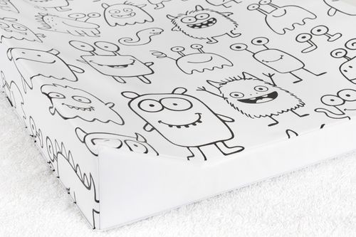 Anti Roll Changing Mat Monsters -  Padded Waterproof Soft & Wipe Clean — image 9