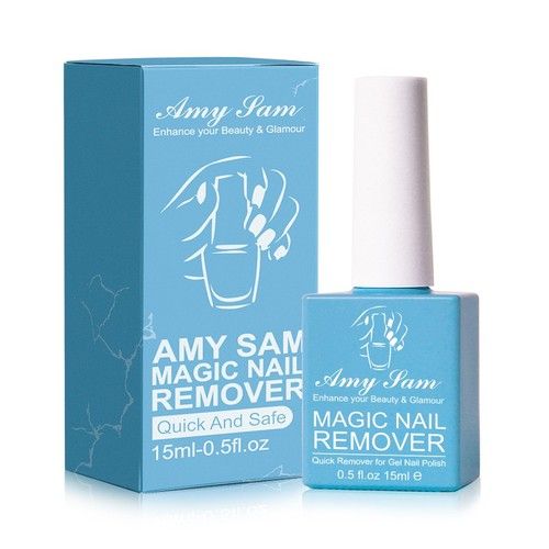 Acrylic Nail Gel Polish Remover Soak-Off Quick Burst Manicure Nail Remover 15ml