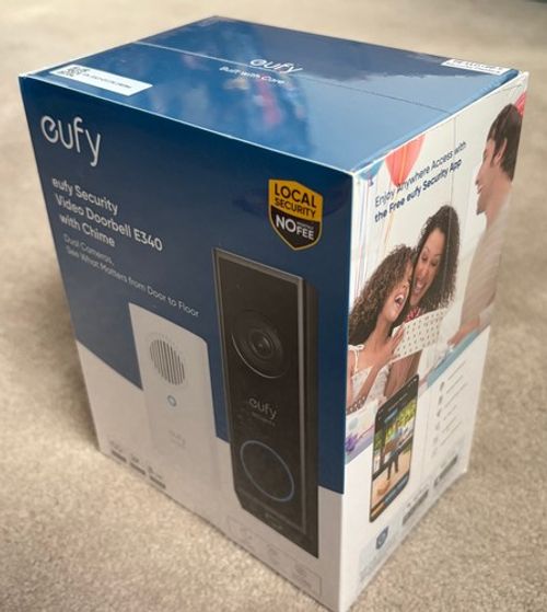 eufy E340 2K Dual Cameras Smart Video Doorbell with Chime - No Monthly Fees NEW!