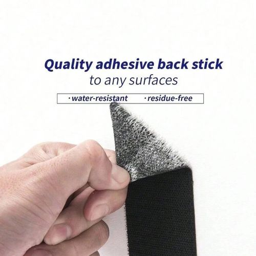 60Pcs Self Adhesive Hook Loop Strip Tape Heavy Duty Self Adhesive Sticky Tape UK — image 4