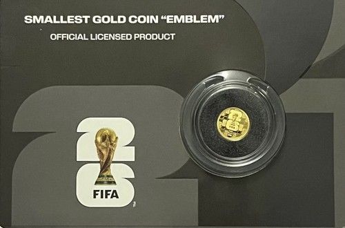 Official FIFA 2026 Solomon Islands $10 0.5g Gold Proof Coin 7500 Limited mintage