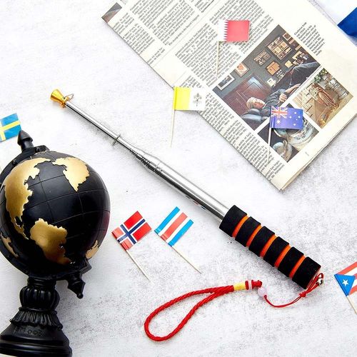 3m Telescopic Flag Pole Stainless Steel Handheld Portable Extendable Retractable — image 10