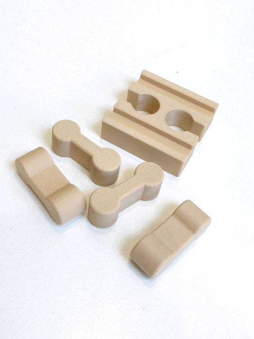 6 Way Split Crossover Junction Wooden Train Track Points - Fits Brio and more! — image 4