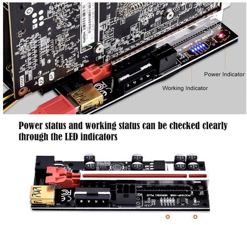 3X PCI-E Riser Card PCIe 1x to 16x USB 3.0 Data Cable Bitcoin Mining UK VER009C — image 7
