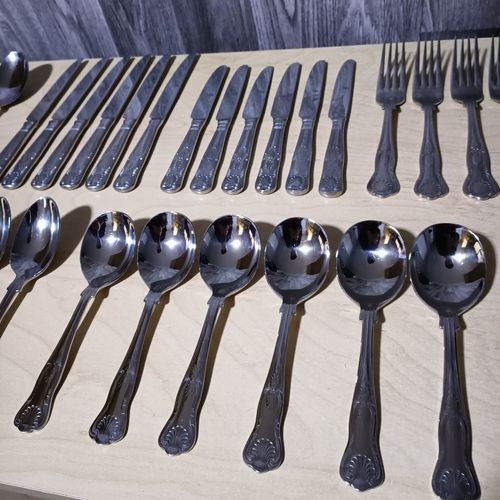 Viners KINGS Pattern Cutlery Set 18/10 Stainless Steel - 50 x Pieces - COMPLETE! — image 9
