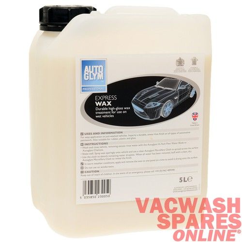 AUTOGLYM EXPRESS WAX 5LITRE - PROFESSIONAL RANGE - RAPID AQUA WAX - *WET LOOK*