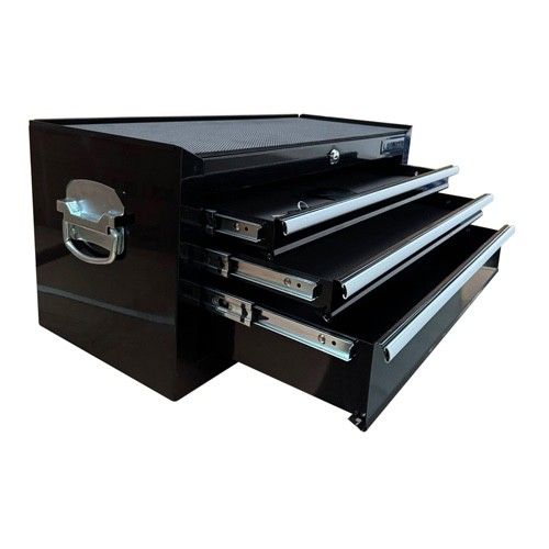 US Pro Tools Black steel Tool Box Chest Cabinet storage mobile 3 DRAWER — image 5